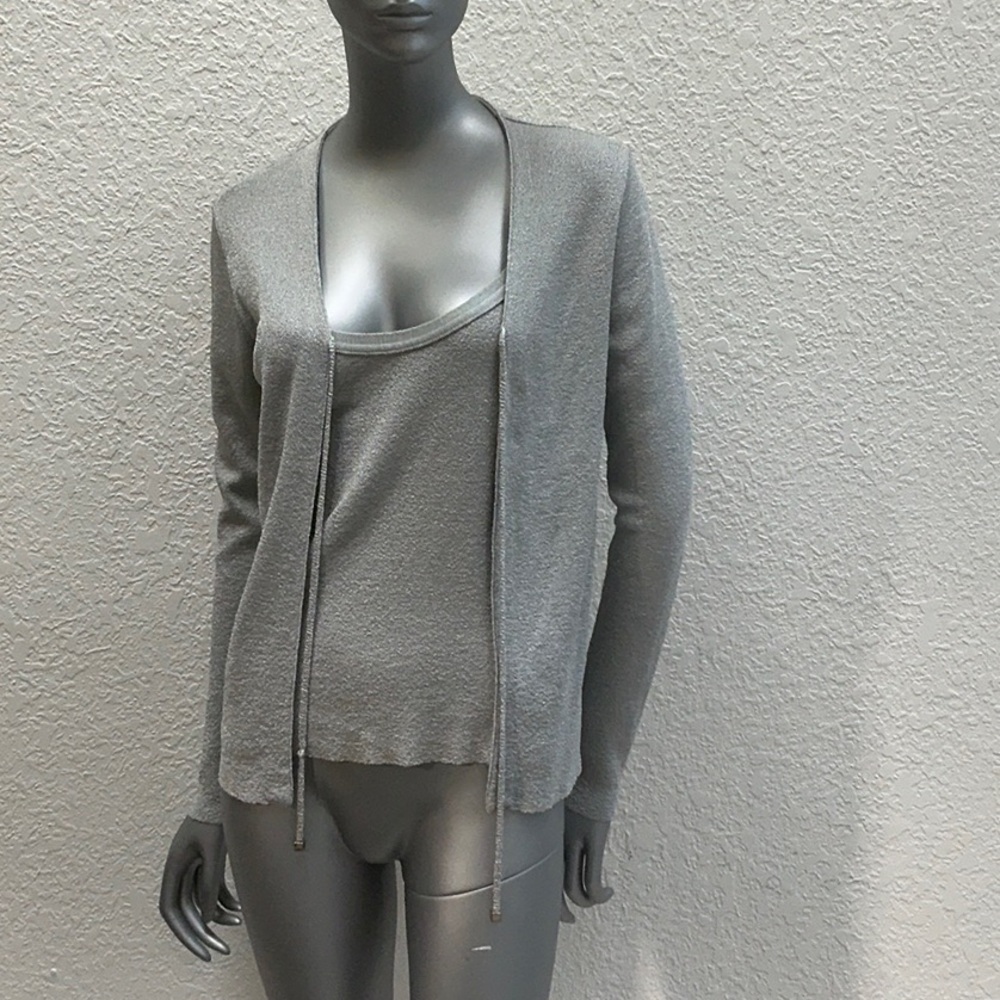Vintage sweater set silver